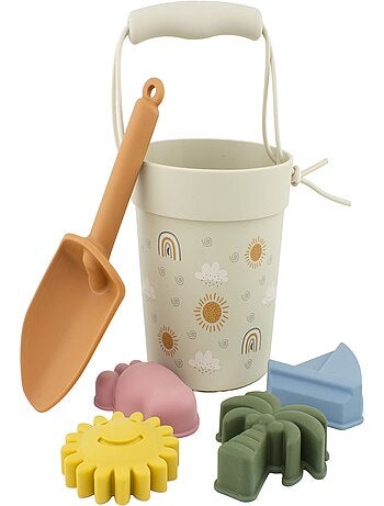 Seau de plage en silicone Arc-en-ciel
