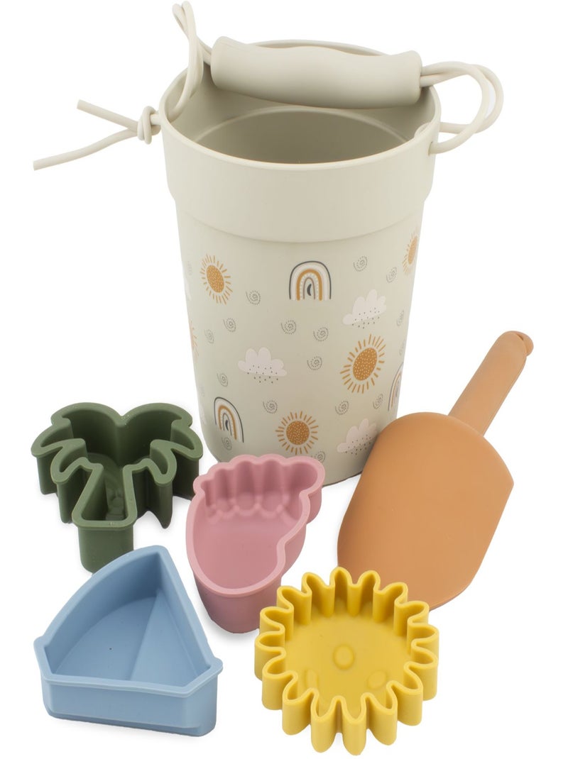 Seau de plage en silicone Arc-en-ciel Beige - Kiabi