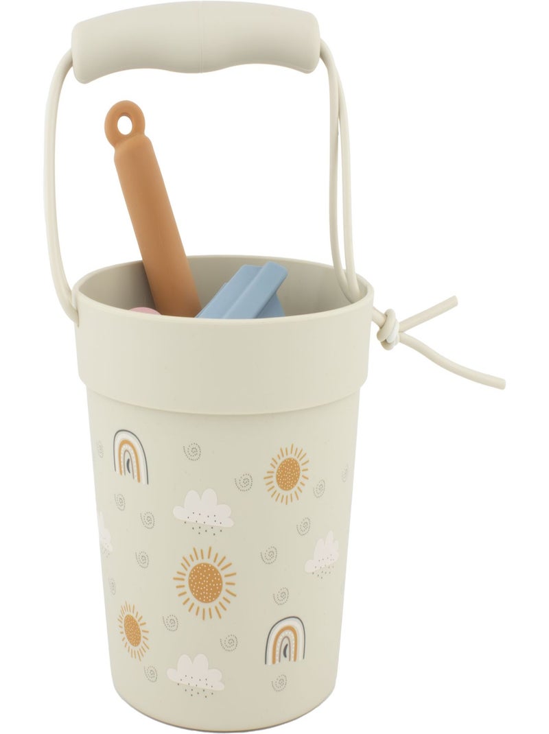 Seau de plage en silicone Arc-en-ciel Beige - Kiabi