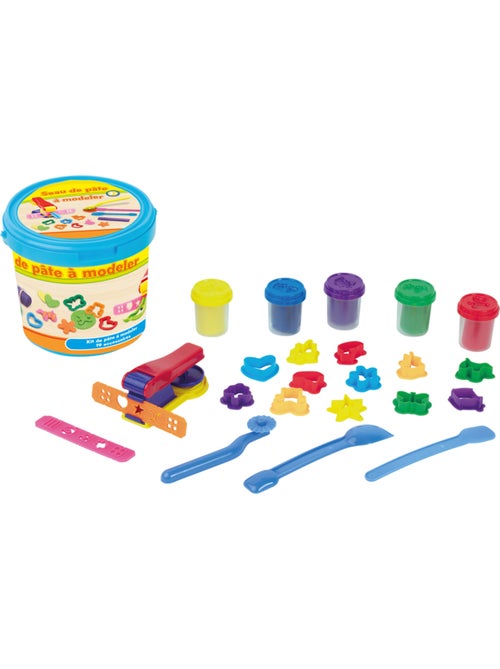 Seau garni de pâte à modeler - Kiabi