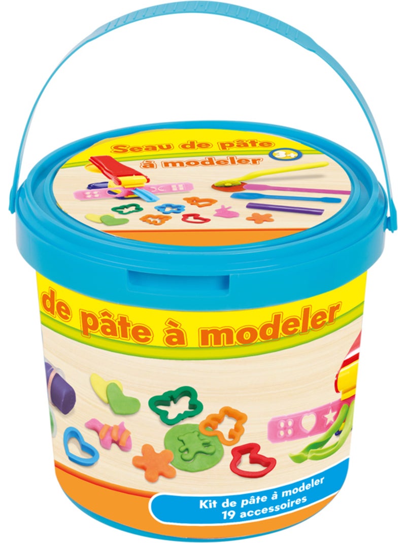 Seau garni de pâte à modeler N/A - Kiabi