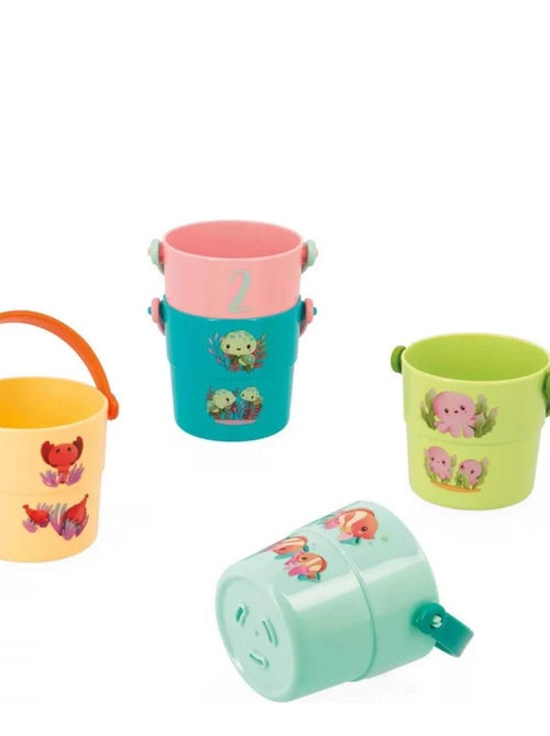 Seaux de Bain Mes Bébé Animaux - Kiabi