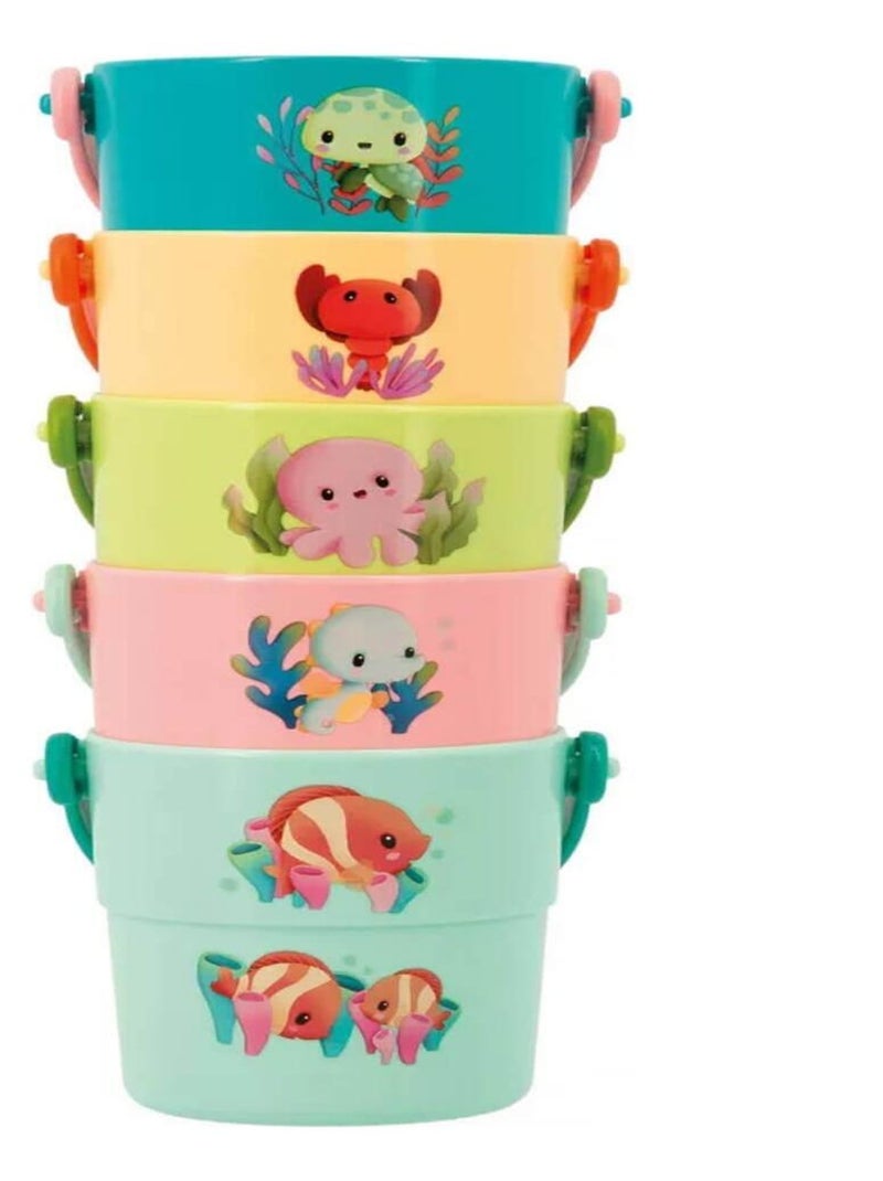 Seaux de Bain Mes Bébé Animaux Multicolore - Kiabi