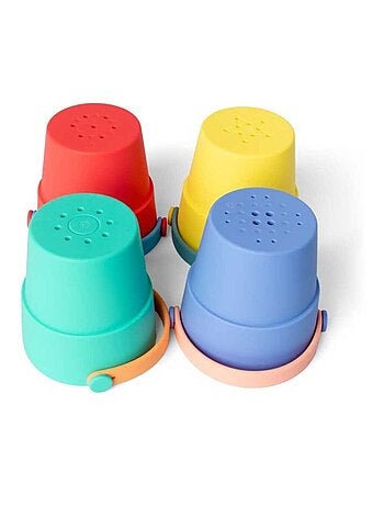 Seaux empilables en silicone