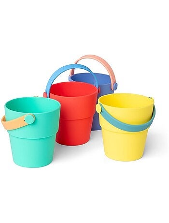 Seaux empilables en silicone