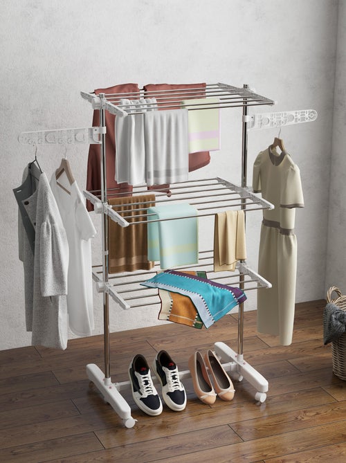 Séchoir à linge pliable 3 ou 4 niveaux - Kiabi
