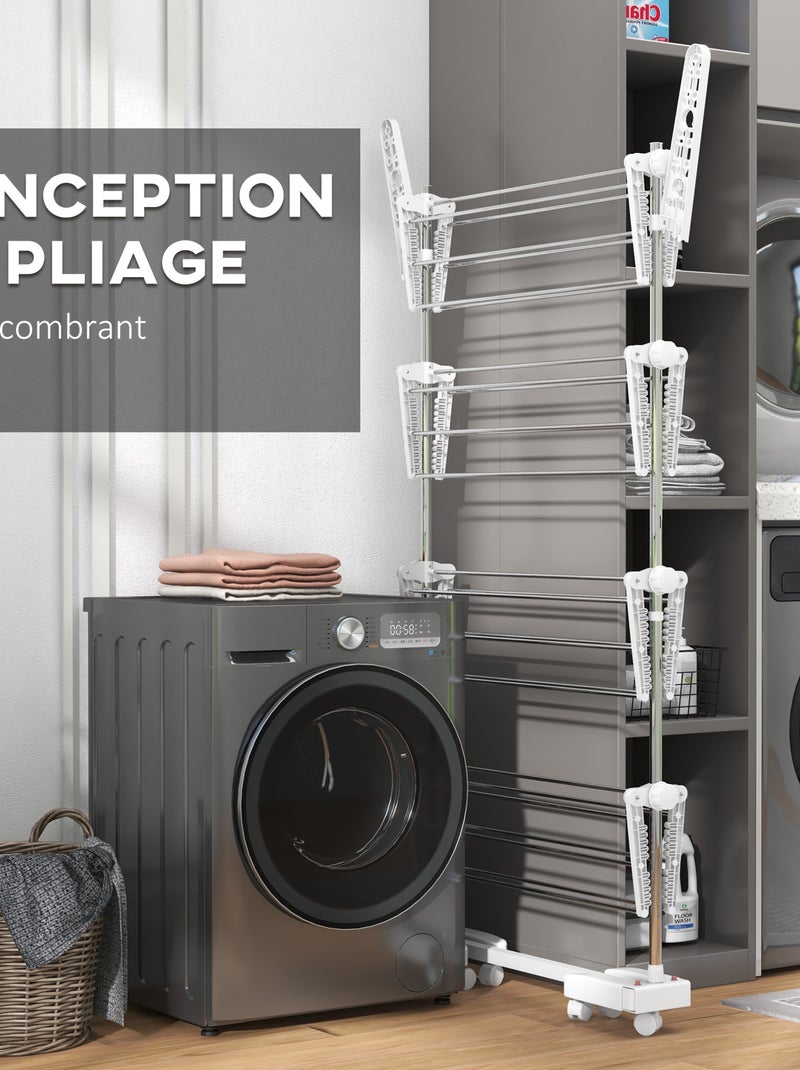 Séchoir à linge pliable 3 ou 4 niveaux Gris - Kiabi