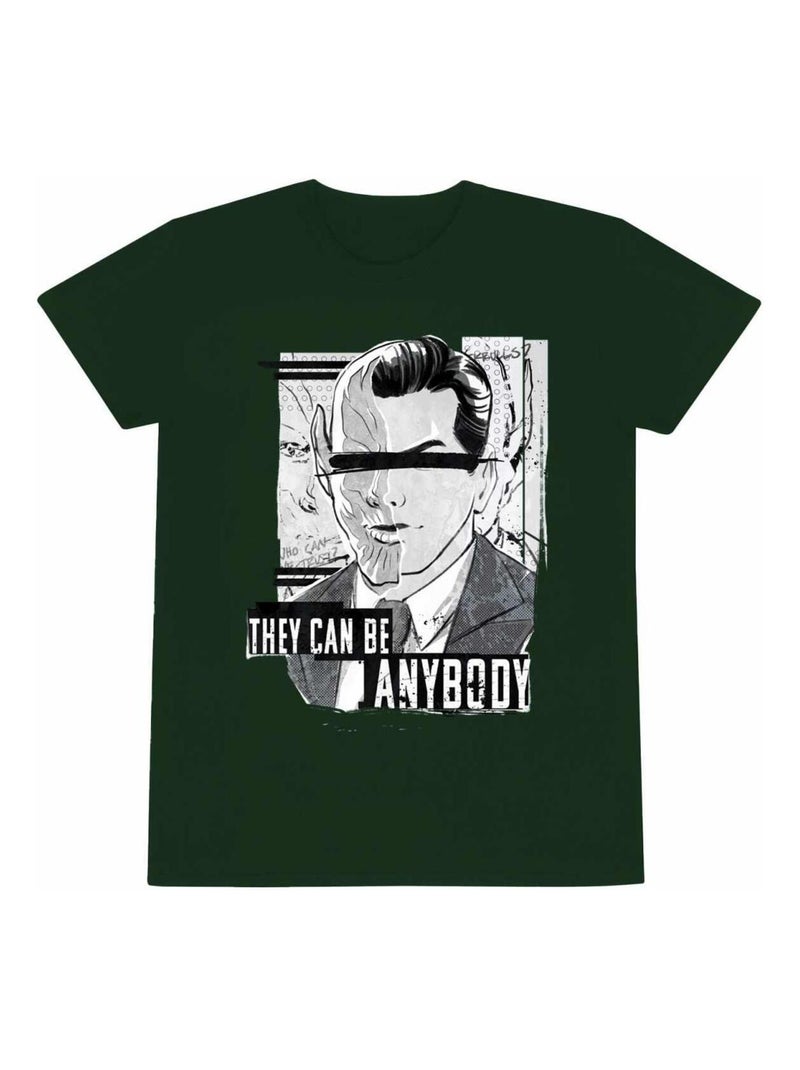 Secret Invasion - T-shirt ANYBODY Vert bouteille - Kiabi