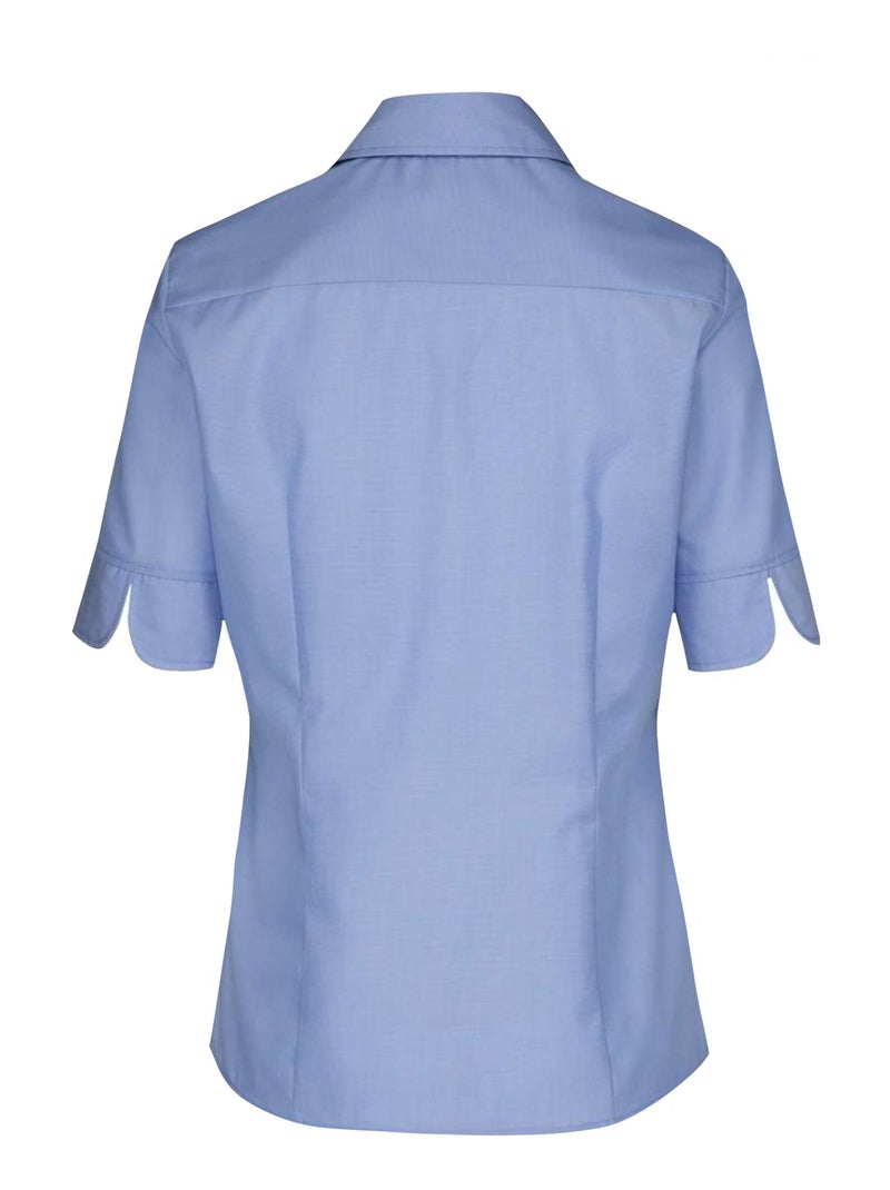 Seidensticker - Blouse manches courtes Bleu clair - Kiabi