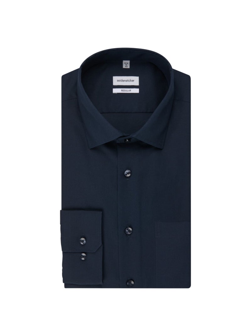 Seidensticker - Chemise manches longues Bleu foncé - Kiabi