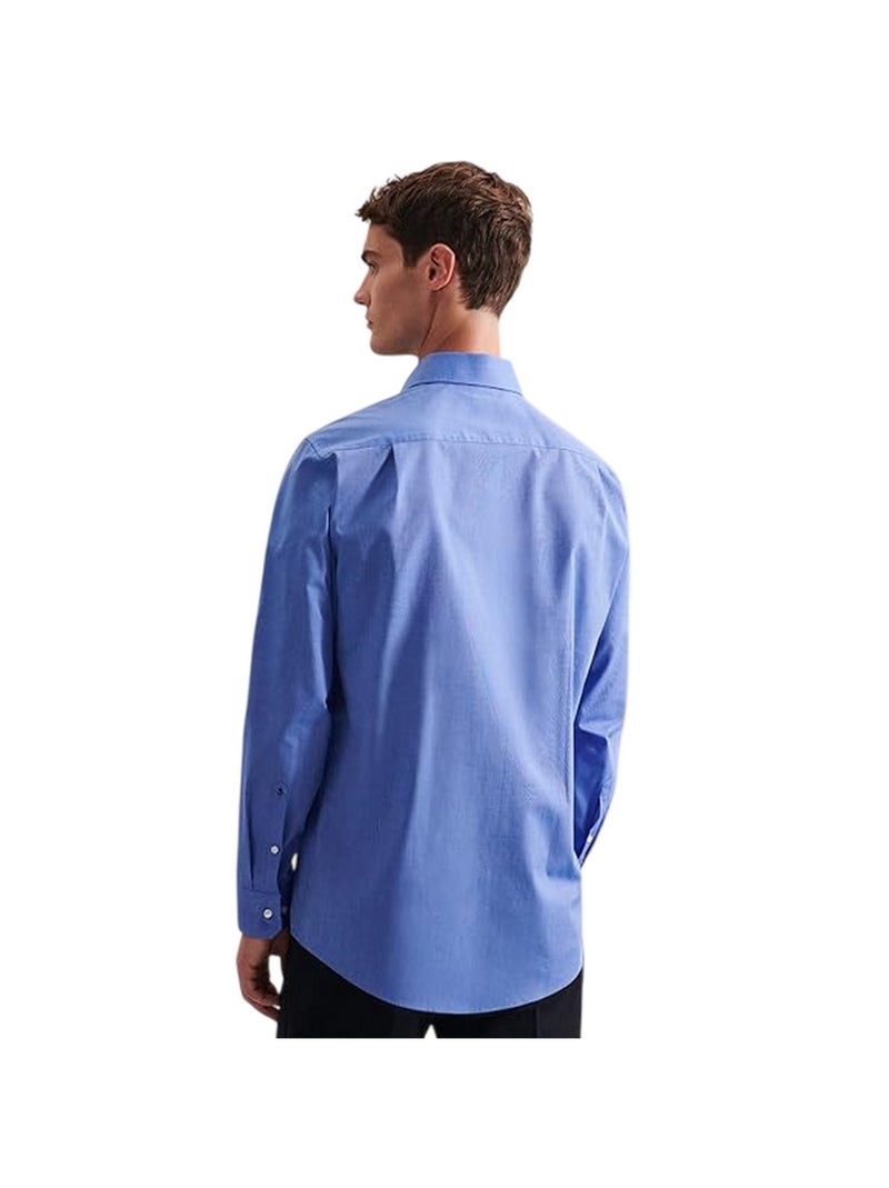 Seidensticker - Chemise manches longues Bleu - Kiabi