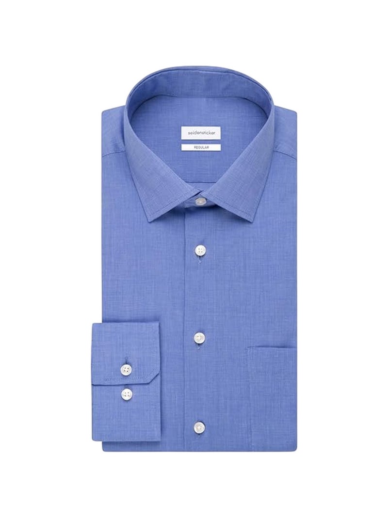 Seidensticker - Chemise manches longues Bleu - Kiabi