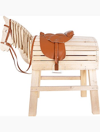 Selle et bride pour cheval de bois