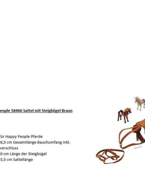 Selle pour chevaux avec étriers métalliques - Kiabi