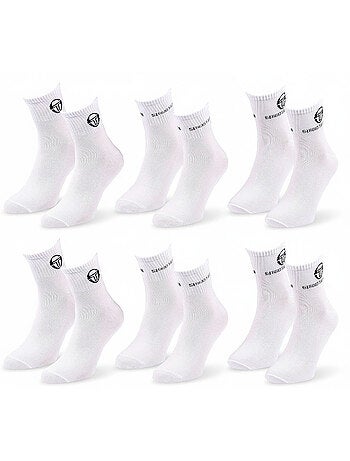 Sergio Tacchini Pack Chaussettes Courte Femme Quarter Lot de 6