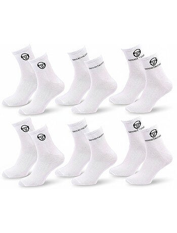 Sergio Tacchini Pack Chaussettes Courte Femme Quarter Lot de 6