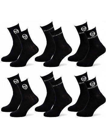 Sergio Tacchini Pack Chaussettes Courte Femme Quarter Lot de 6