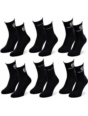 Sergio Tacchini Pack Chaussettes Courte Femme Quarter Lot de 6