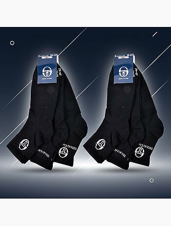 Sergio Tacchini Pack Chaussettes Courte Femme Quarter Lot de 6