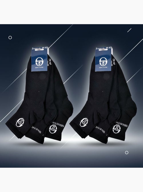 Sergio Tacchini Pack Chaussettes Courte Femme Quarter   Lot de 6 - Kiabi