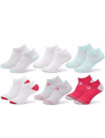 Sergio Tacchini Pack Chaussettes courtes Femme Sneaker Lot de 6