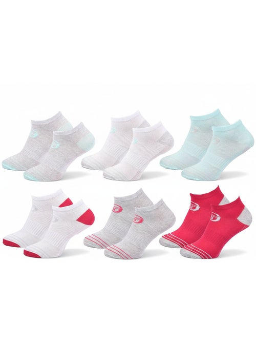 Sergio Tacchini Pack Chaussettes courtes Femme Sneaker  Lot de 6 - Kiabi