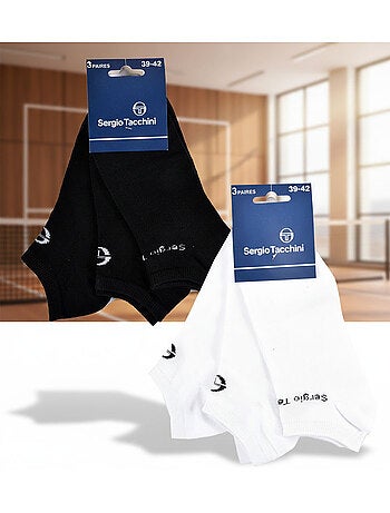 Sergio Tacchini Pack Chaussettes courtes Femme Sneaker Lot de 6