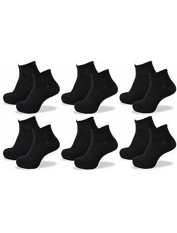 Sergio Tacchini Pack Chaussettes courtes Femme Sneaker Lot de 6