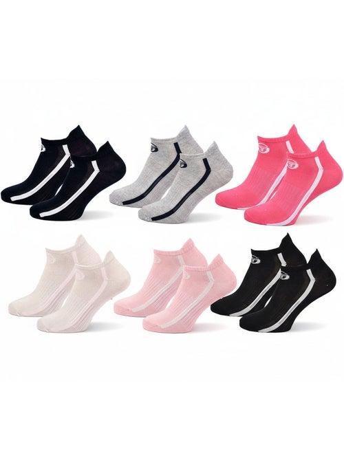 Sergio Tacchini Pack Chaussettes courtes Femme Sneaker  Lot de 6 - Kiabi