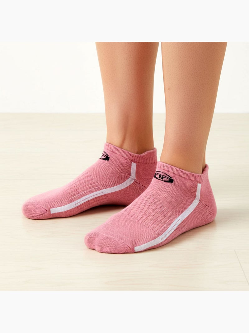 Sergio Tacchini Pack Chaussettes courtes Femme Sneaker  Lot de 6 Rose Noir Blanc Gris - Kiabi