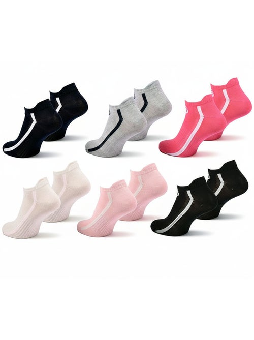 Sergio Tacchini Pack Chaussettes courtes Femme Sneaker  Lot de 6 - Kiabi