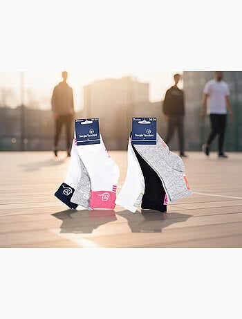 Sergio Tacchini Pack Chaussettes courtes Fille Quarter Lot de 6