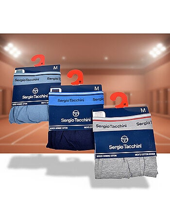 Sergio Tacchini Pack de Boxers Homme Lot de 3