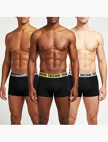 Sergio Tacchini Pack de Boxers Homme Lot de 3