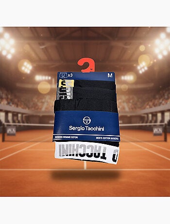 Sergio Tacchini Pack de Boxers Homme Lot de 3