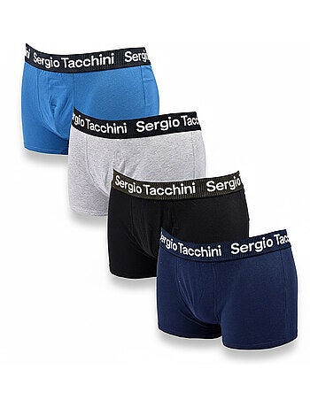 Sergio Tacchini Pack de Boxers Homme Lot de 4