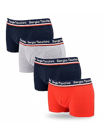Sergio Tacchini Pack de Boxers Homme Lot de 4
