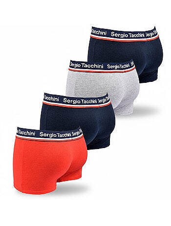 Sergio Tacchini Pack de Boxers Homme Lot de 4