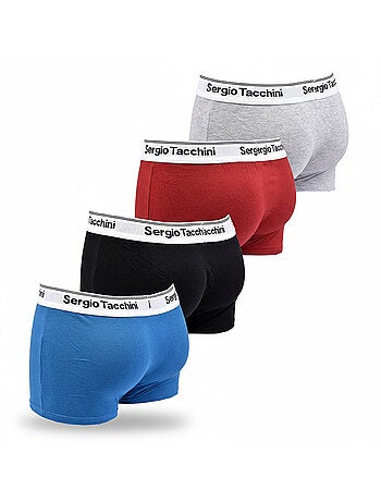 Sergio Tacchini Pack de Boxers Homme Lot de 4