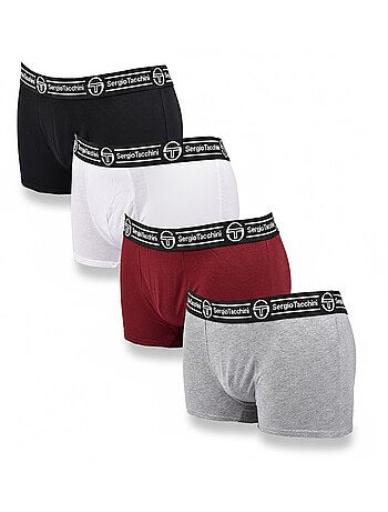 Sergio Tacchini Pack de Boxers Homme Lot de 4