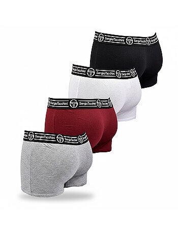 Sergio Tacchini Pack de Boxers Homme Lot de 4