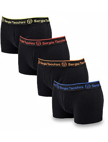 Sergio Tacchini Pack de Boxers Homme Lot de 4