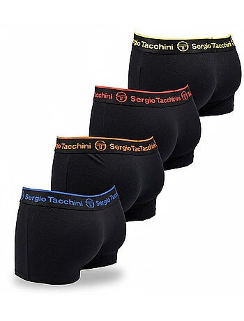 Sergio Tacchini Pack de Boxers Homme Lot de 4