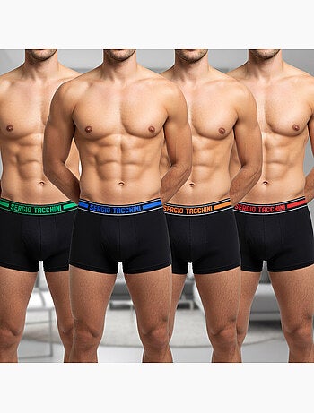 Sergio Tacchini Pack de Boxers Homme Lot de 4