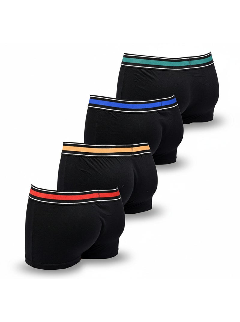 Sergio Tacchini Pack de Boxers Homme  Lot de 4 Noir - Kiabi