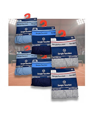 Sergio Tacchini Pack de Boxers Homme Lot de 6