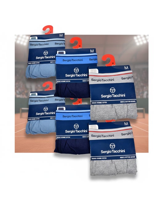 Sergio Tacchini Pack de Boxers Homme  Lot de 6 - Kiabi