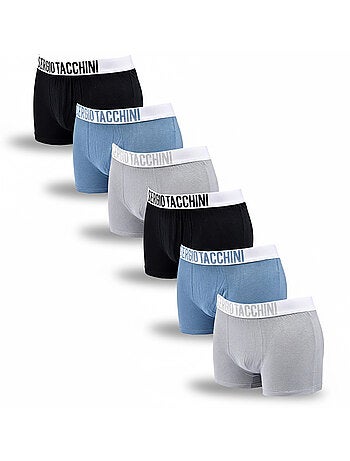 Sergio Tacchini Pack de Boxers Homme Lot de 6
