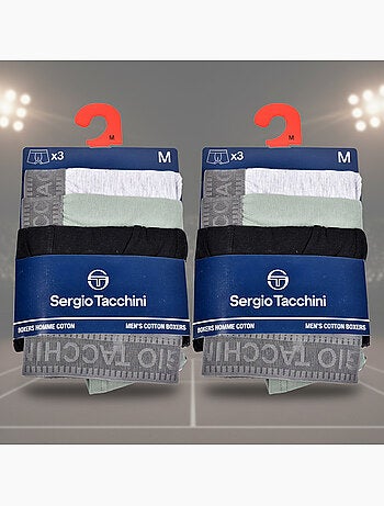 Sergio Tacchini Pack de Boxers Homme Lot de 6