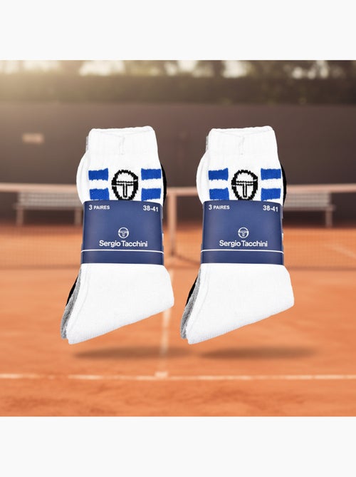 Sergio Tacchini Pack de Chaussettes enfant Tennis Crew Lot de 6 Paires - Kiabi